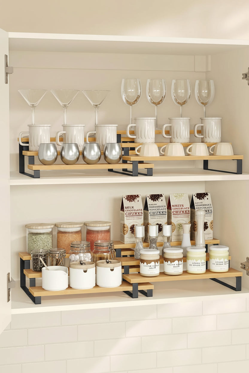 Display Risers – Wood & Steel