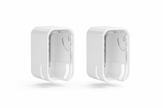 Toothbrush Holders for Bathroom【Innovation Single Slot Design】 2PCS Toothbrush Holder Wall Mounted with Cover for Shower, Single Toothbrush Dispenser Storage Organizer for Family & Travel