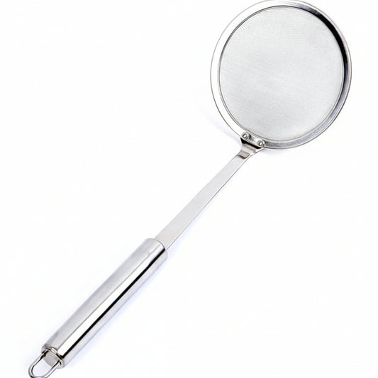 Hot Pot Fat Skimmer Spoon - Stainless Steel Fine Mesh Strainer for Skimming Grease and Foam