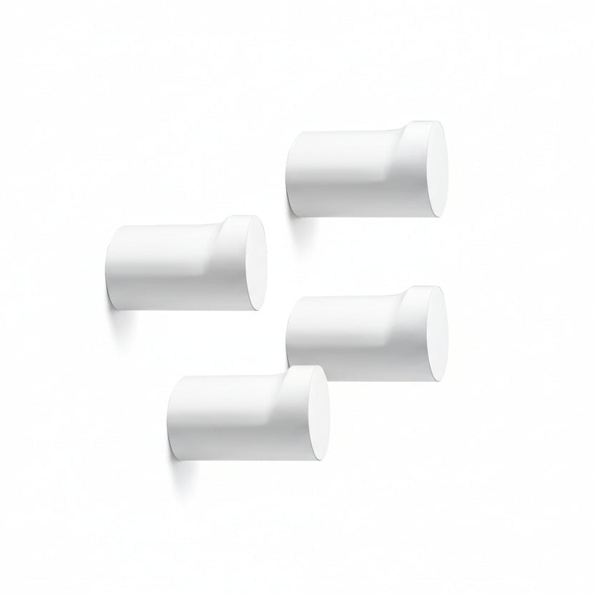 Wood Wall Hooks, 4 Pack Natural Wooden Coat Hooks Wall Mounted, Rustic Hat Hooks, Heavy Duty Entryway Wall Hangers for Hanging Purse, Towels, Clothes, Backpack