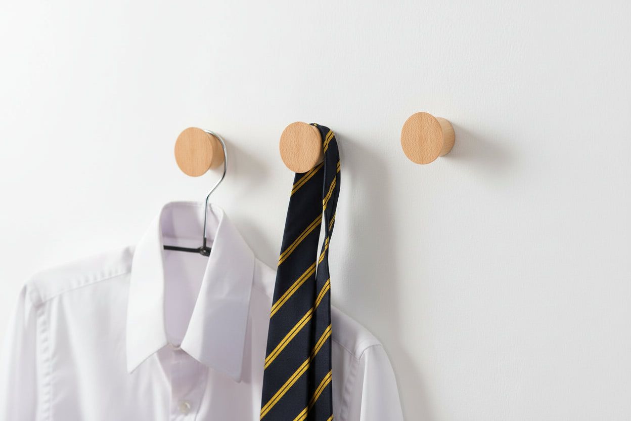 4 Packs Wood Wall Hooks Wooden Pegs for Hanging Coat Heavy Duty Robe Hat Rack Modern Handmade Single Coat Rack Decorative Wooden Hooks Towel Rack(Yellow)