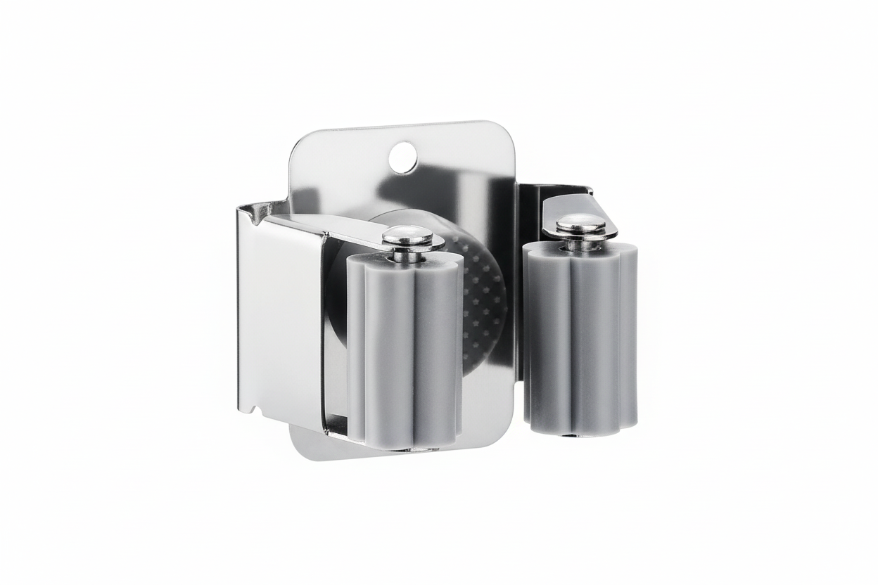 Broom & Mop Holder – Stainless Steel – Wall Mount – Set of 6