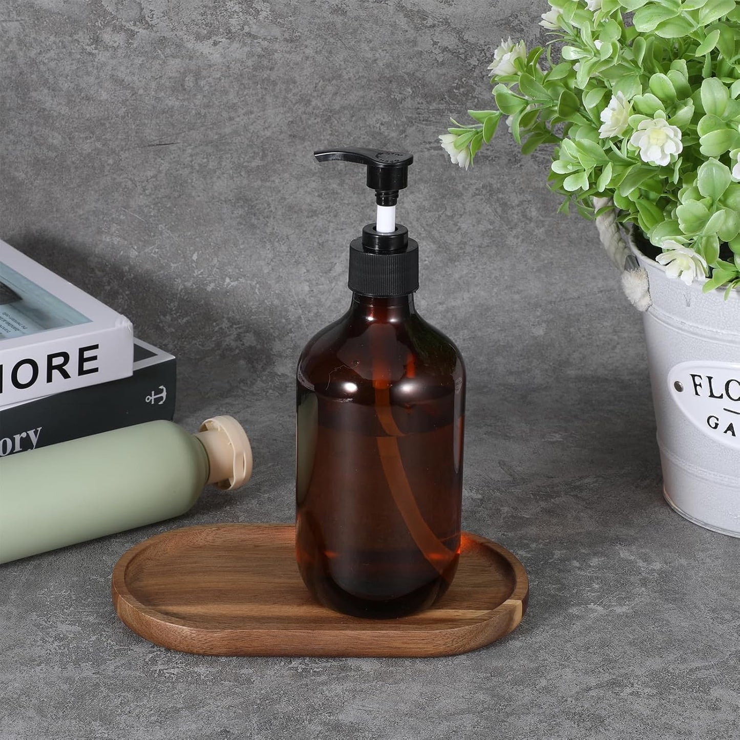 Small Acacia Wood Serving Trays Mini Wooden Platters Wooden Vanity Tray Dispenser Wood Counter Plates Bathroom Countertop Organizer Trays Coffee Bar Tray Appetizer Serving Board Snack Serve Board