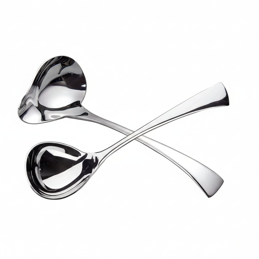 Small Sauce Ladle with Pouring Spout 18/10 Stainless Steel Sauce Drizzle Spoon, 7Inch