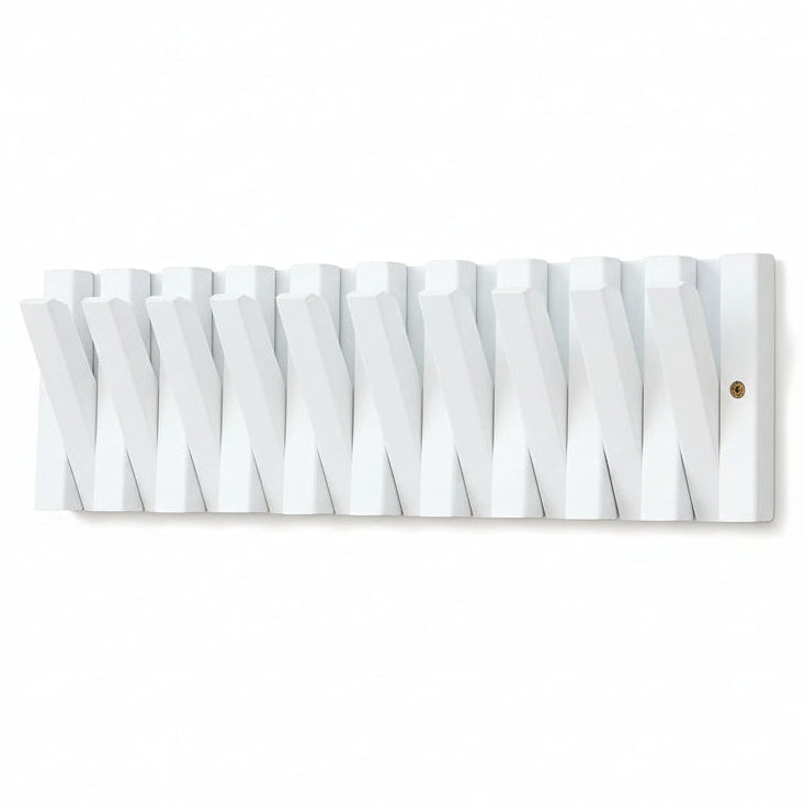 Wall Hook Rail – Retractable – Solid Wood