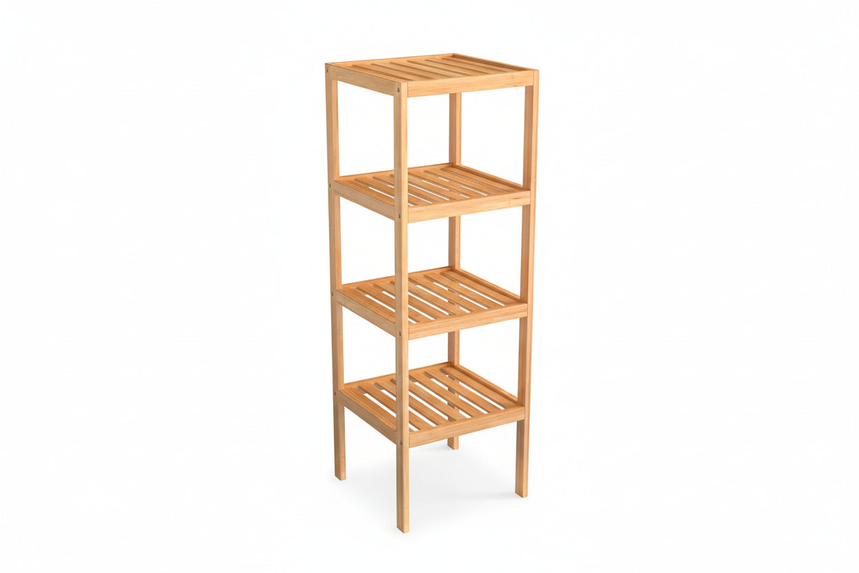Bamboo Standing Shelf – 3-Tier – Freestanding