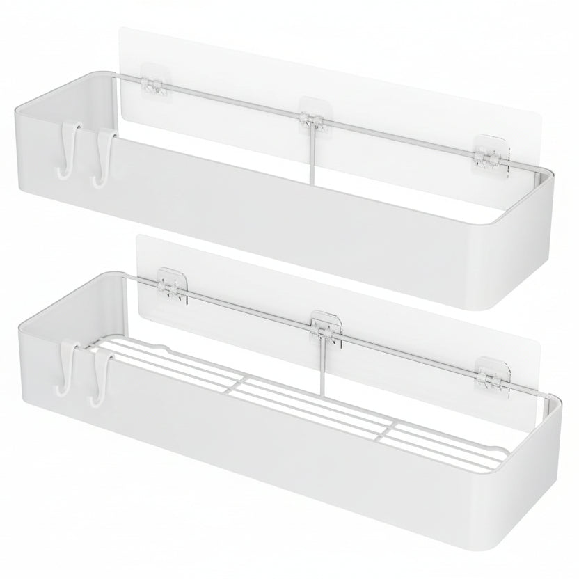 Shower Caddy – 2 Pack – Adhesive – Metal – White