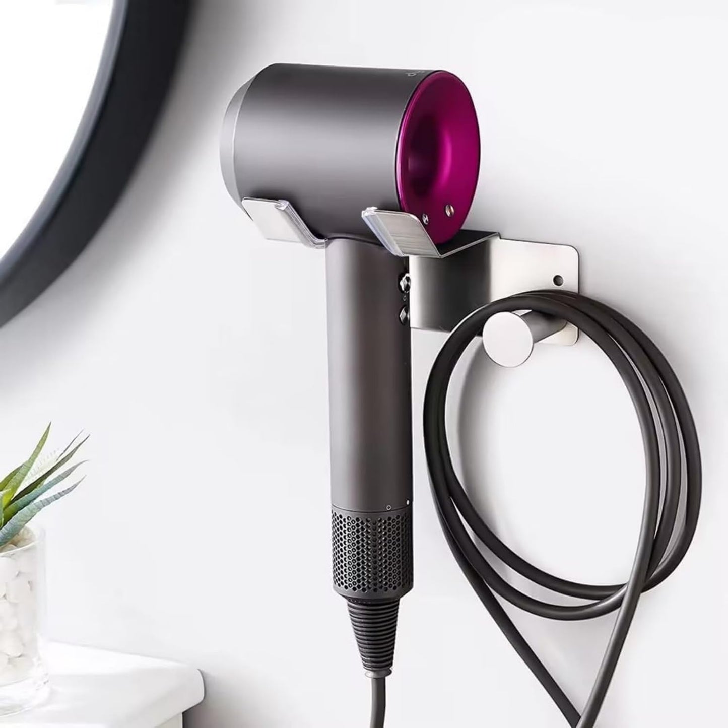 Hair Dryer Holder – Wall Mounted – Stainless Steel