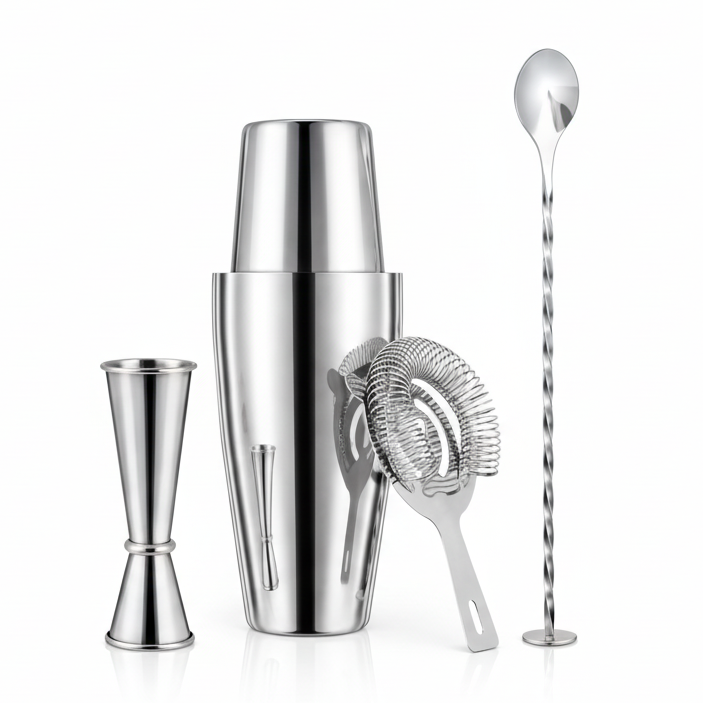 Cocktail Shaker Set – Stainless Steel