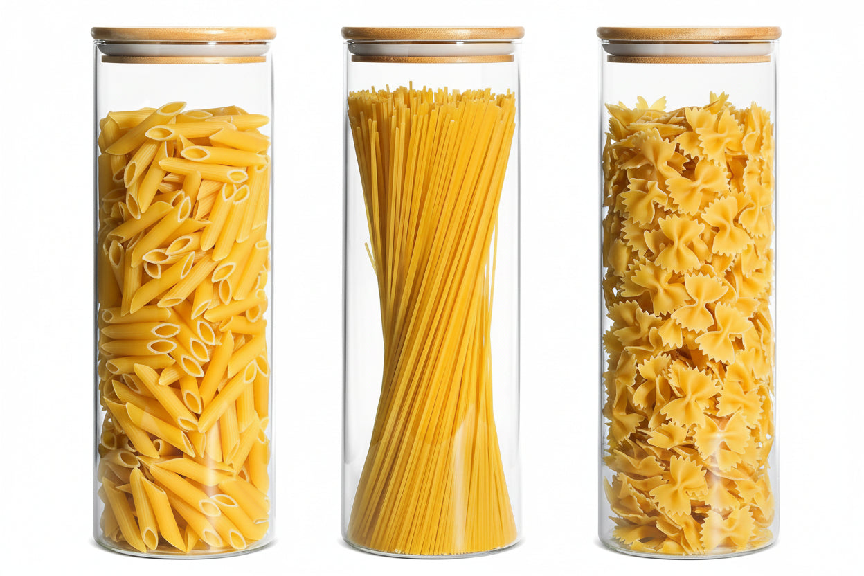 Pasta Storage Jar – Glass – Clear