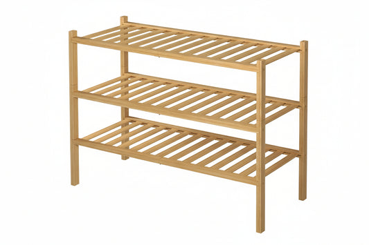 Shoe Rack – Bamboo – Natural