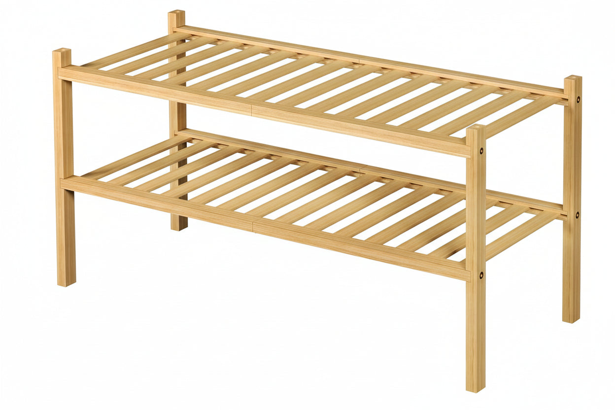 Shoe Rack – Bamboo – Natural