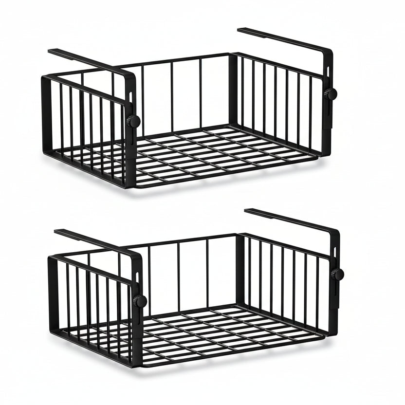 Under-Shelf Basket Organizer – 2 Pack
