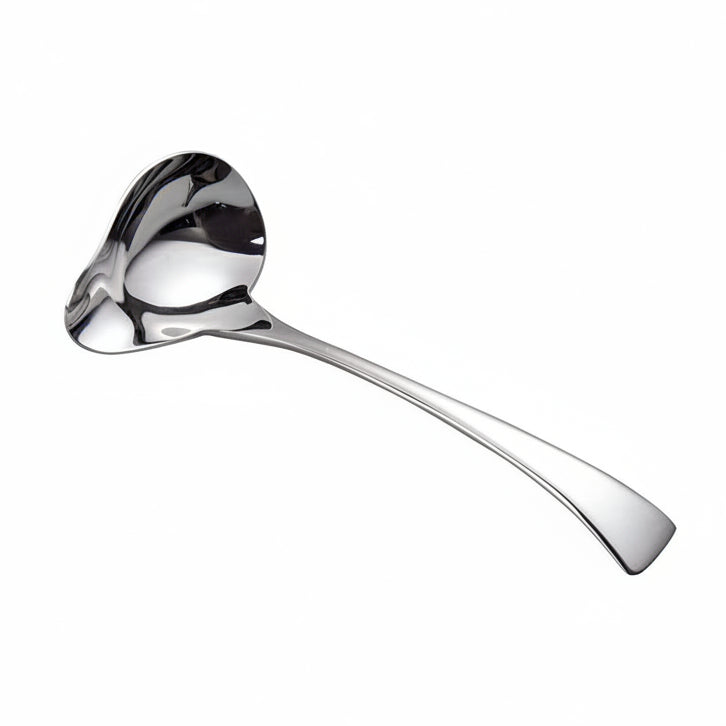 Small Sauce Ladle with Pouring Spout 18/10 Stainless Steel Sauce Drizzle Spoon, 7Inch