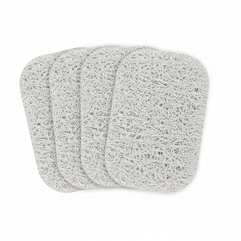 4PCS White Soap Holder Padbpa-Free Savers Pads for Soap Dish,Easy to Clean Soap Lifting Pads Suitable for Shower Kitchen Bathroom Bathroom Travel Hotel Cleaning Products