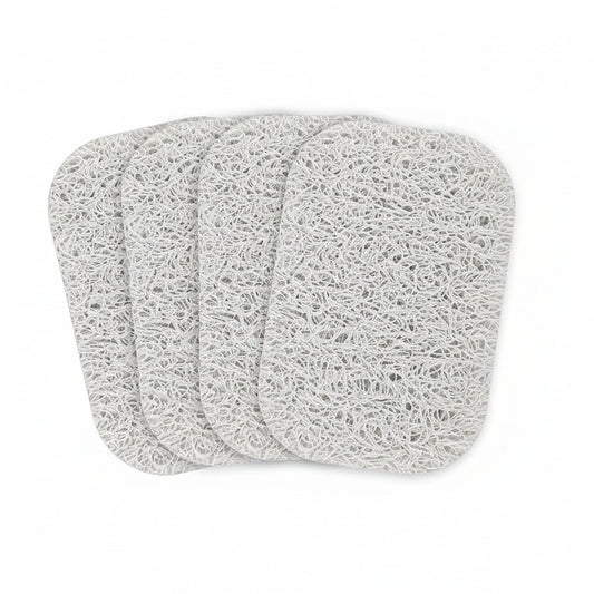 4PCS White Soap Holder Padbpa-Free Savers Pads for Soap Dish,Easy to Clean Soap Lifting Pads Suitable for Shower Kitchen Bathroom Bathroom Travel Hotel Cleaning Products