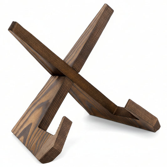 Plate Stand for Display - 6.5 Inch Plate Holder Display Stand, Wooden Picture Frame Holder, Decorative Table Top Easels