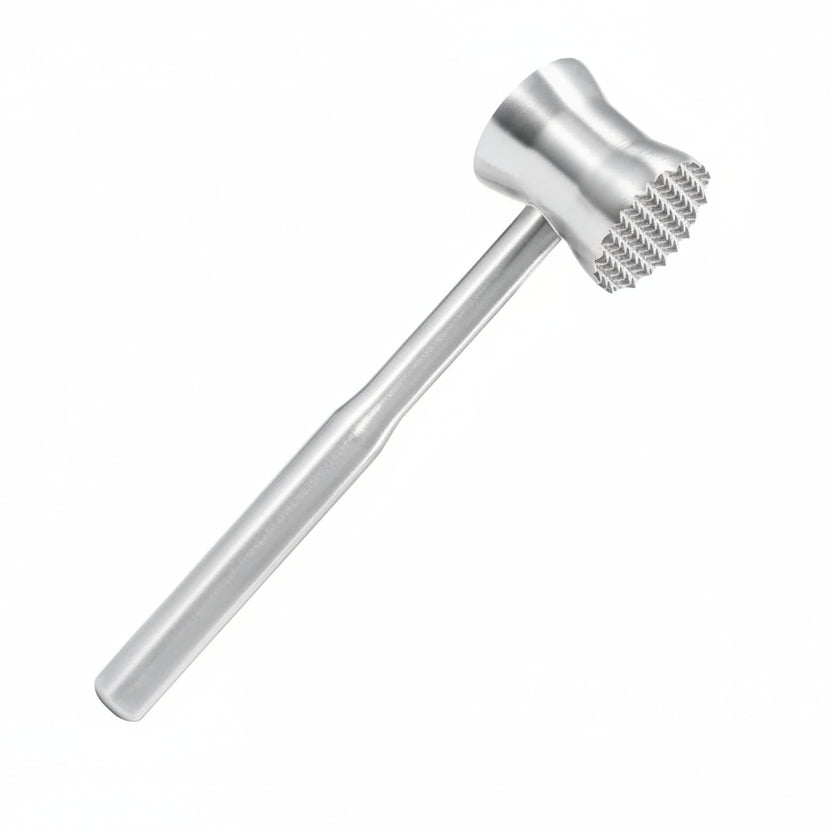 304 Stainless Steel Meat Tenderizer Mallet, Dual Side Meat Hammer Chicken Pounder, Heavy Duty Meat Beater for Steak and Beef, Meat Pounder Kitchen Cooking Mallet Dishwasher Safe
