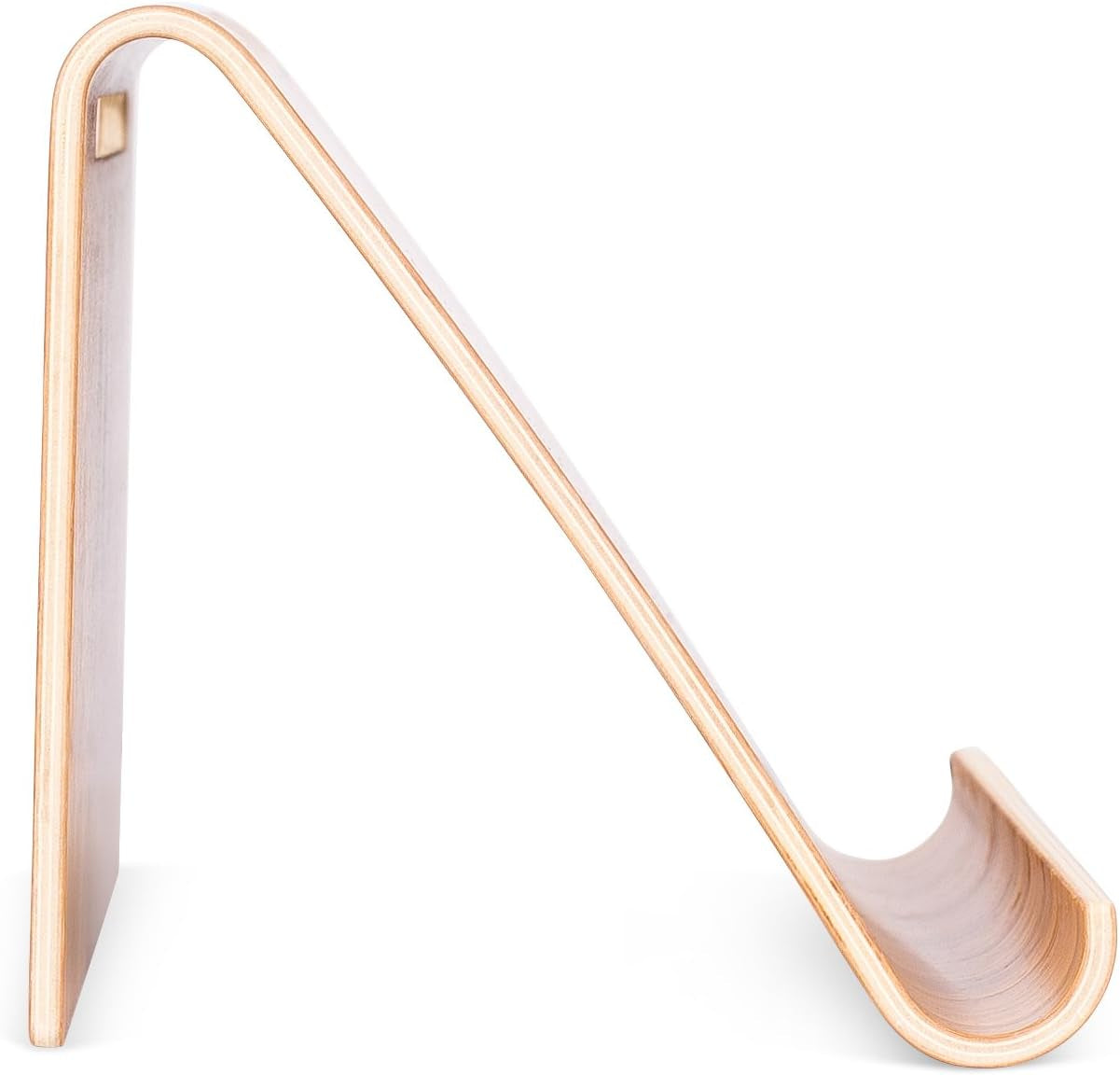 Bamboo Tablet Holder and Stand - Natural Wood - E-Readers, Smartphones - Kitchen Tabletop Organizer - Portable Stand for Books, Cookbooks, and Devices