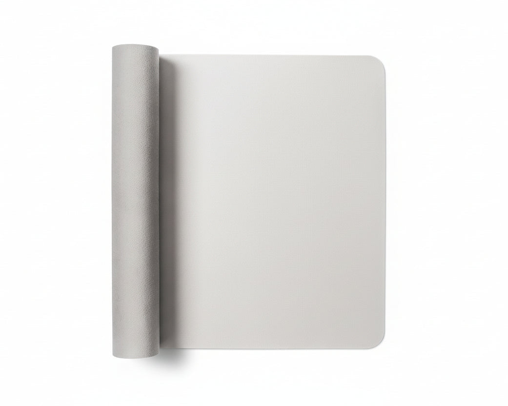 Leather Desk Pad Protector, Mouse Pad, Office Desk Mat, Non-Slip PU Leather Desk Blotter, Laptop Desk Pad, Waterproof Desk Writing Pad for Office and Home (Off-White,31.5" X 15.7")