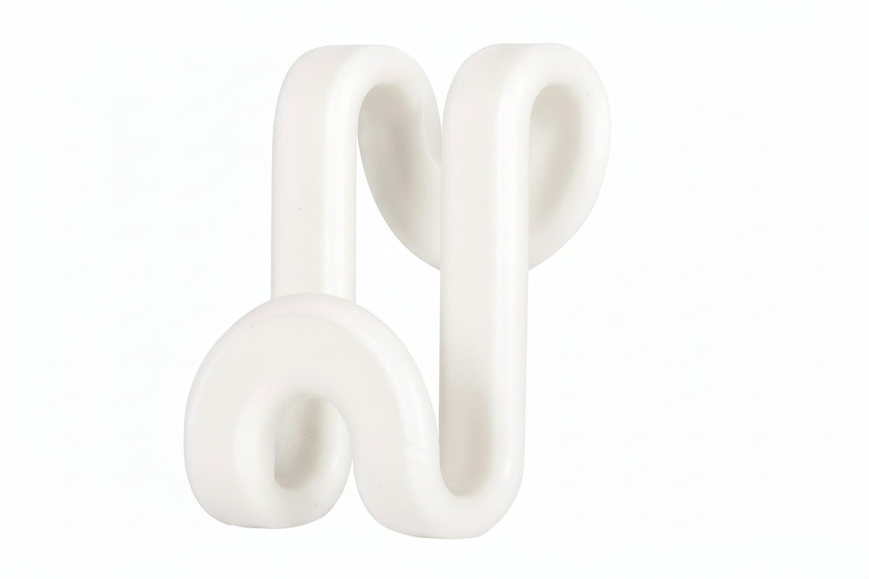 Cascading Hanger Connector, 60 Pcs Plastic Connector Hooks for Velvet Hanger or Clothes Hangers, Space Saving Hangers Hooks Closet Organizer - White