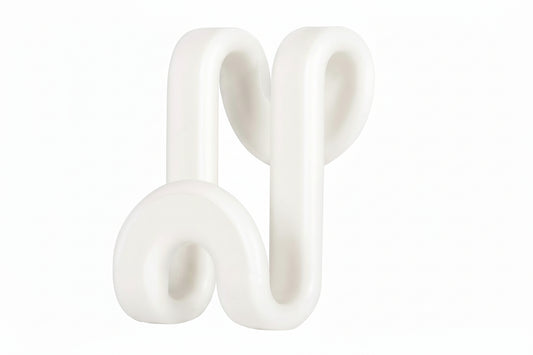 Cascading Hanger Connector, 60 Pcs Plastic Connector Hooks for Velvet Hanger or Clothes Hangers, Space Saving Hangers Hooks Closet Organizer - White