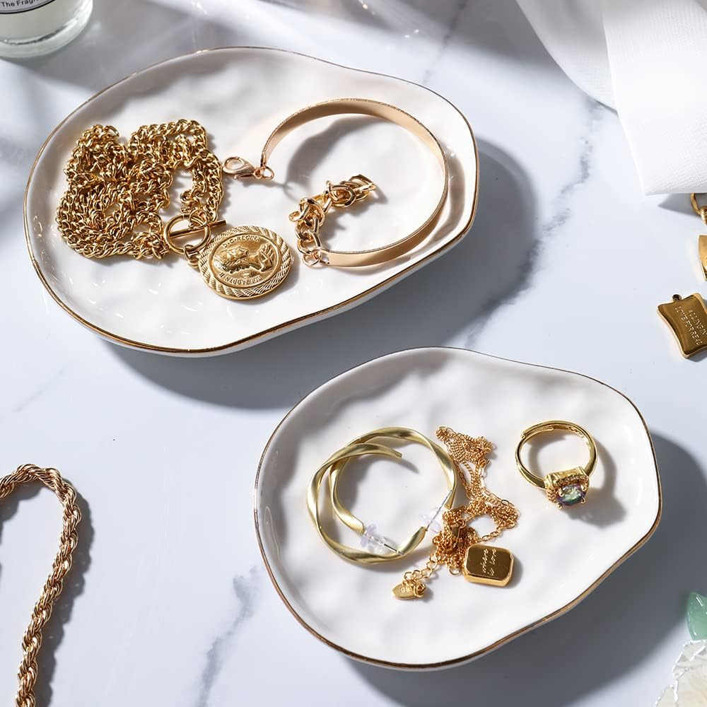 Jewelry Dish Set – Ceramic – Set of 2