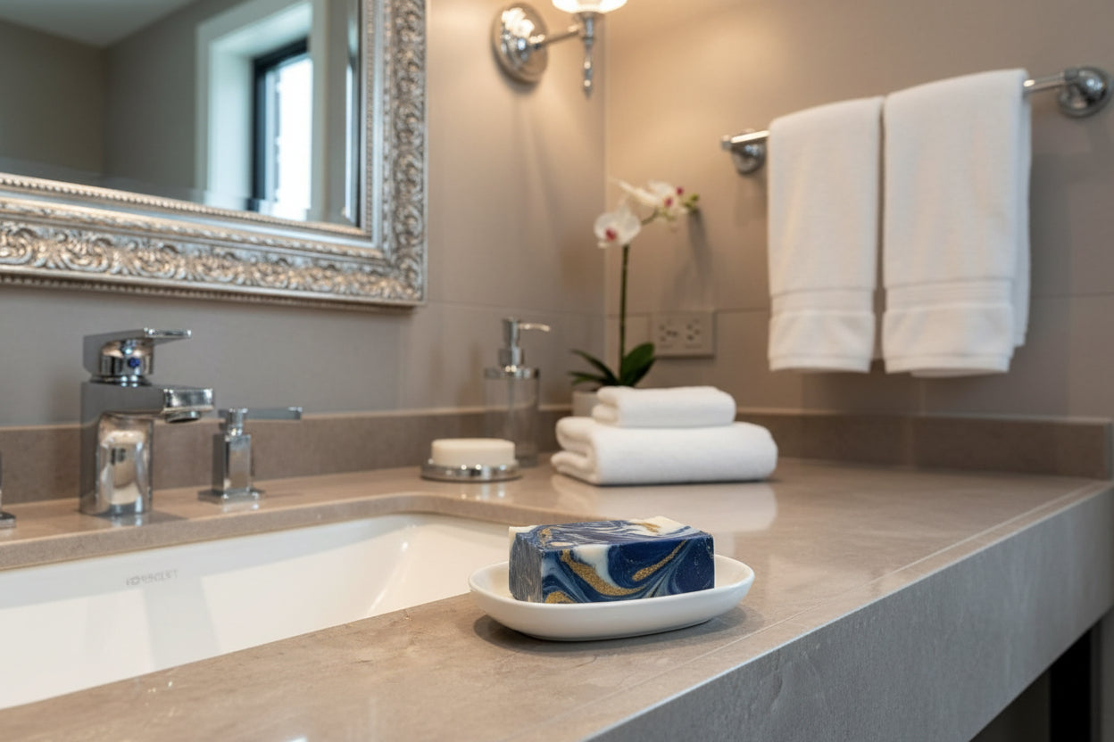 Soap Dish, Ceramic Soap Dish with Marble Patternshower, Soap Saver Tray for Bathroom, Kitchen Sink & Vanity, Multi-Use Holder for Jewelry, Rings, Keys (1 Pack, White)