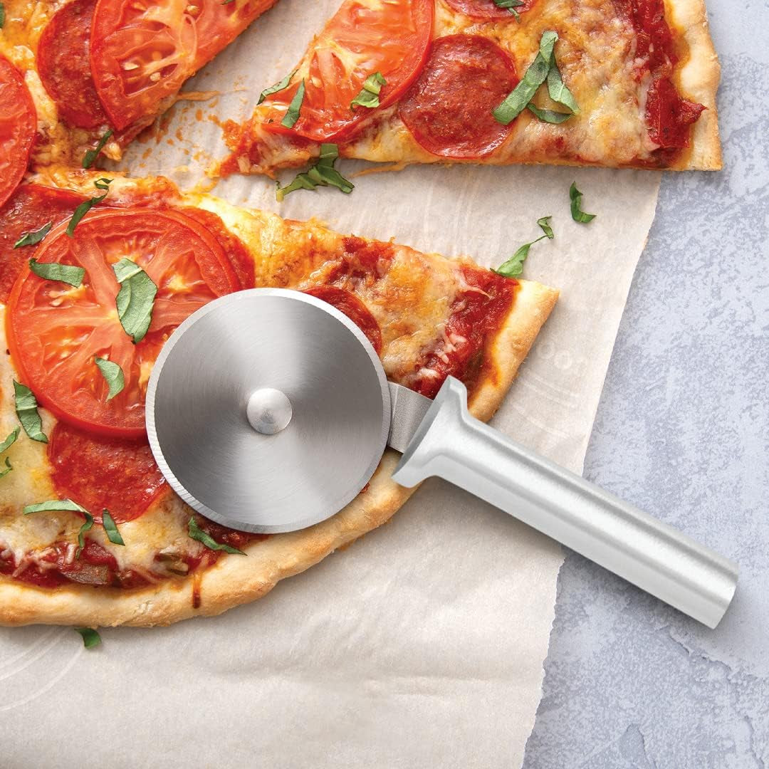 Cutlery Pizza Cutter, Made in USA, Silver Handle